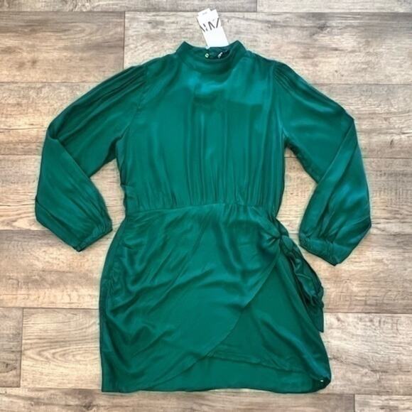 ZARA BLOGGER FAVE!!! Short Dress with Knot Detail NWT LAST ONE!!! - Picture 15 of 16